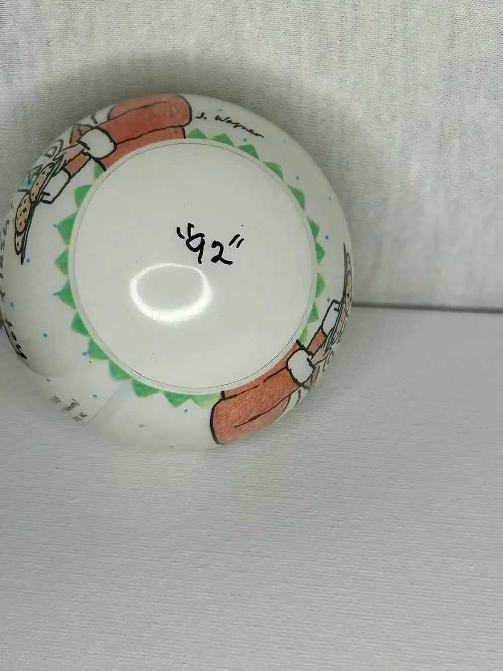 Hallmark Shoebox Greetings Ornament Hot Flash 1991 Vintage Glass